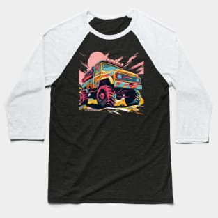 pop art  style 4x4 offroad crawler truck Baseball T-Shirt